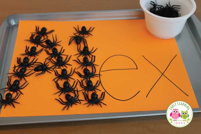 Check out these fun spider activities for your preschool and pre-k classroom. These are perfect if you are teaching spider theme, Halloween theme, or October unit and lesson plans. You will find simple ideas for spider learning activities like math, alphabet, and name activities with magnetic spiders. Plus you will find free printables....spider emergent reader. Spidery hands-on learning fun for your kids. #preschool #spideractivities #earlylearningideas #Halloweenactivities