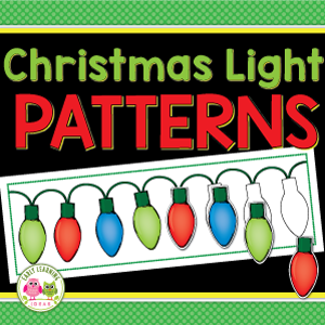 Christmas patterning activity for preschool and pre-k