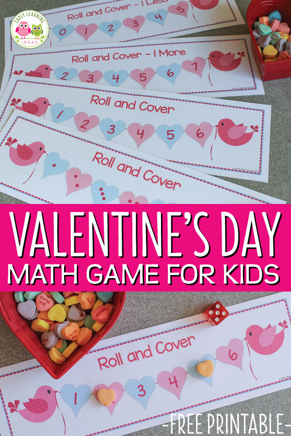 A Valentine's Day Math Game for Kids.
