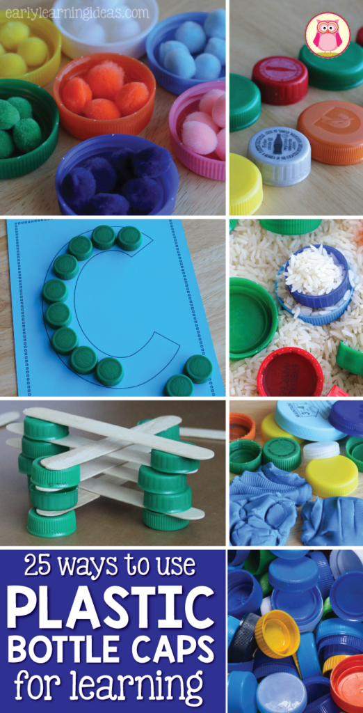 Plastic Bottle Caps: 25 Ways to Use Them for Learning - Early Learning ...