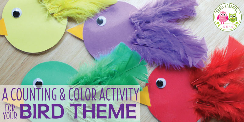 How to Make a Counting & Color Activity for Your Bird Theme - Early