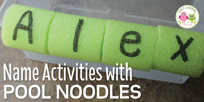 Name Activities with pool noodles 