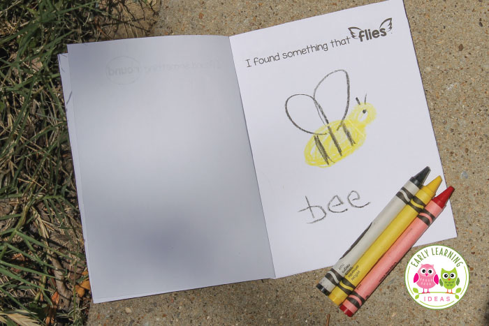 Customize your scavenger hunt nature book.