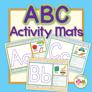 alphabet play dough and activity mats
