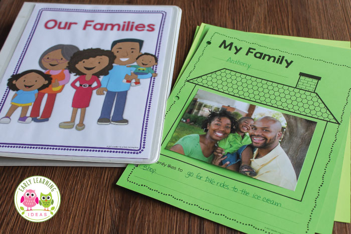 how to make a class book with this free family theme printable early learning ideas