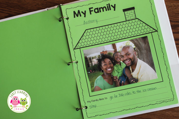 Family Theme Printable: Make a Class Book About Families - Early