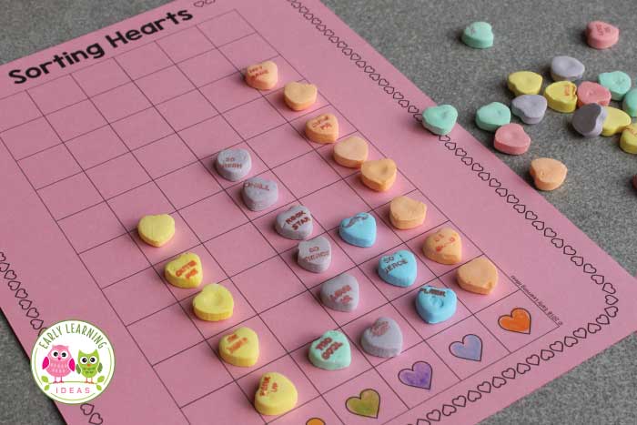 Graph your hearts with the free download for a fun Valentine's Day activity.