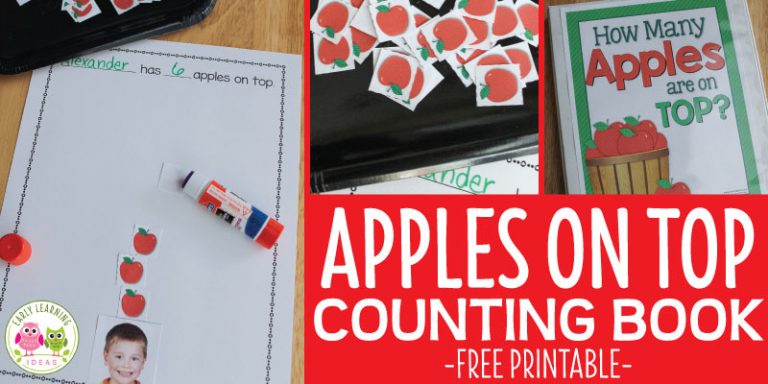 Apples on Top:  Make a Class Apple Counting Book [Free Template]