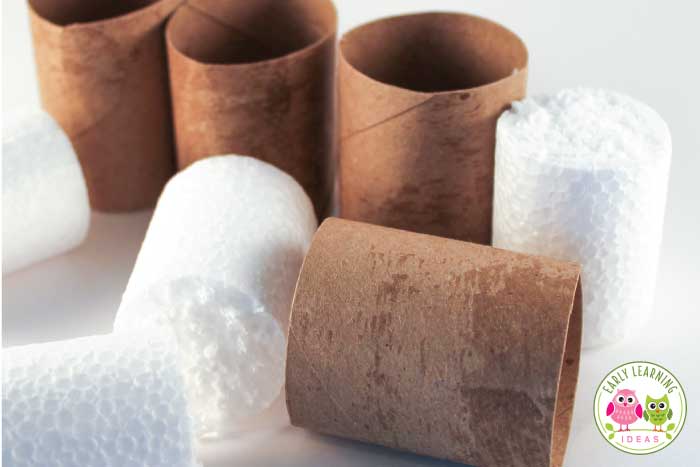 You can use paper roll tubes to make flower pots for your flower activity.