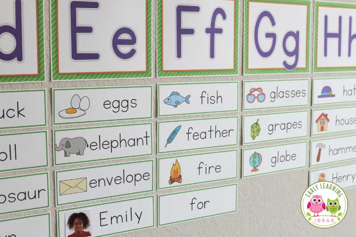 Name Cards: Make Name Cards for Your Word Wall - Early Learning Ideas