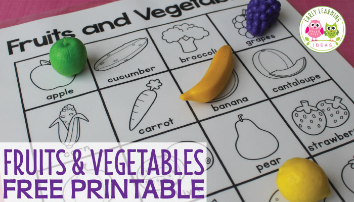 7 Easy Ways To Use This Free Fruit And Vegetable Printable Early Learning Ideas