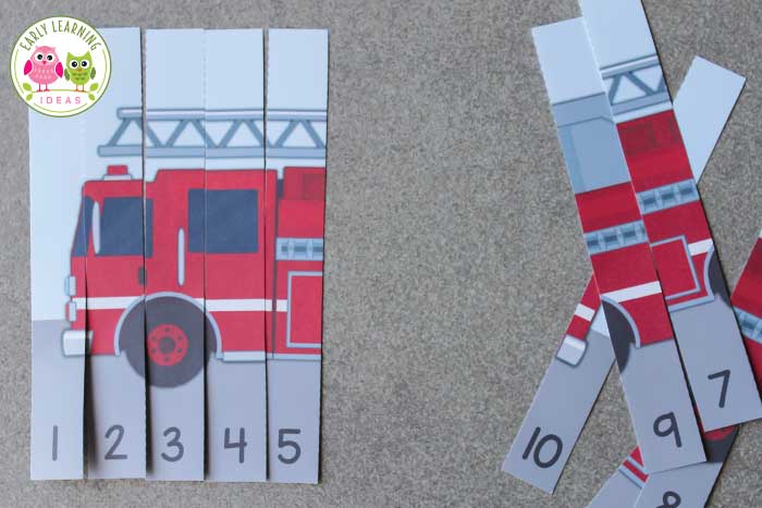 Print out your own free fire truck number puzzle.