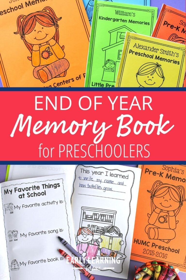 How to Make a Preschool Memory Book: a Perfect End of Year Activity