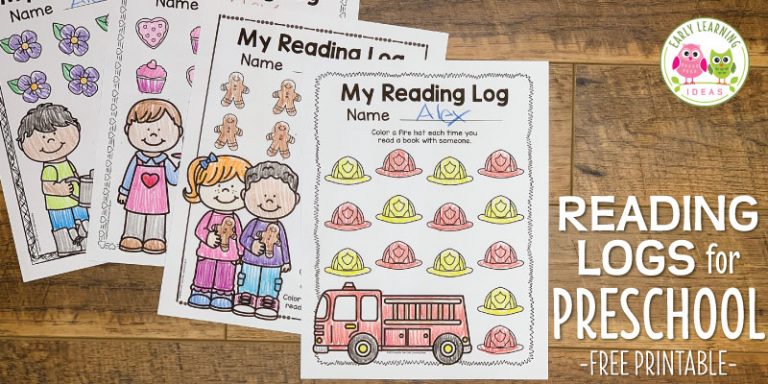 How to Use Free Printable Preschool Reading Logs