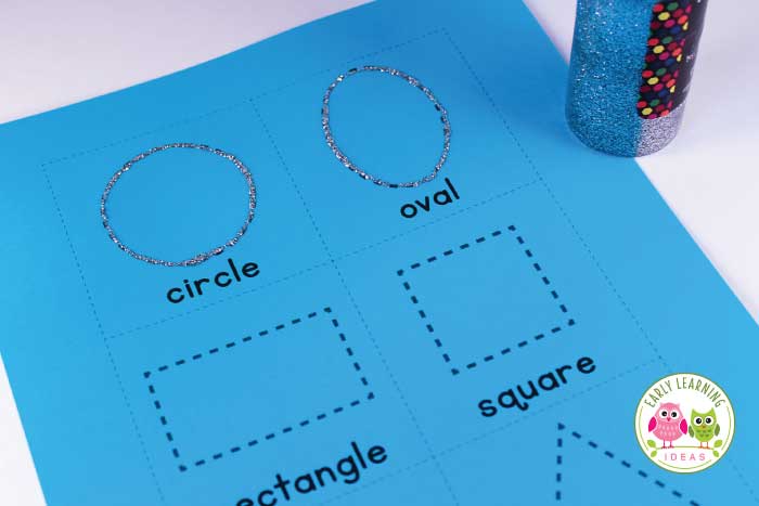 Use these free printable shape cards to teach 2-D shapes to preschoolers. Use them for tracing or create tactile shape cards for finger tracing... a great hands-on sensory activity. Kids will have fun learning shapes with these fun cards. Perfect for your math center in preschool, pre-k, and kindergarten. Use in small group and independent activities. Download the free printables today for your shape activities. #preschool #preschoolmath #sensory