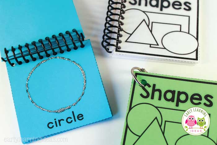 How to use the free printable shape cards.