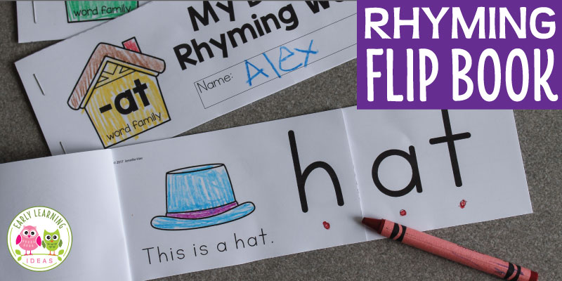 Rhyming Flip Free printable book. 