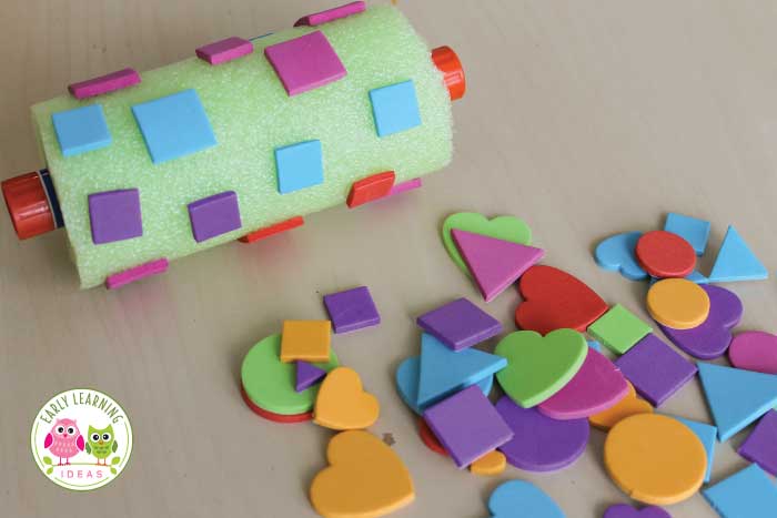 Make your own foam roller with this easy art for kids idea.