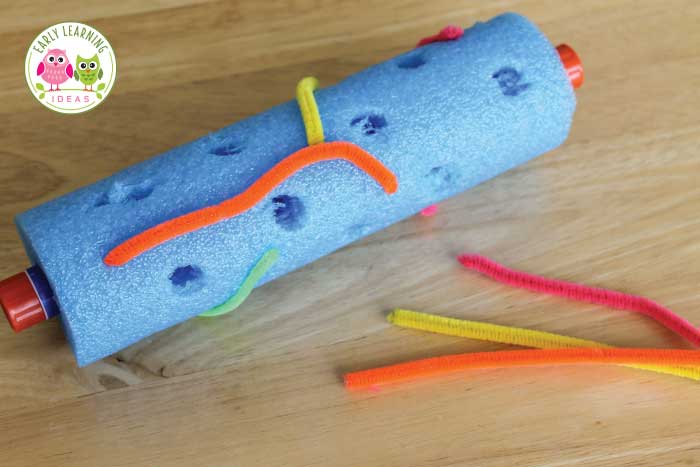 Pool noodle easy art ideas for kids.
