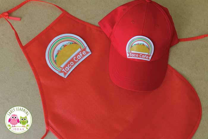 Printables for your taco dramatic play center.