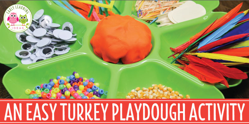 turkey playdough tray
