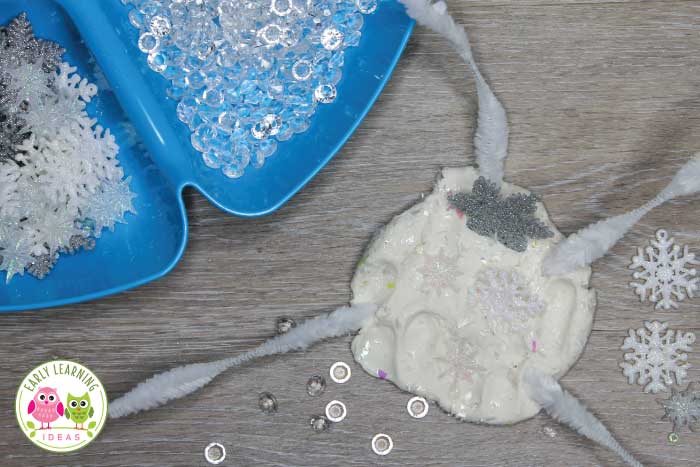 Watch your children explore and create with their white playdough.