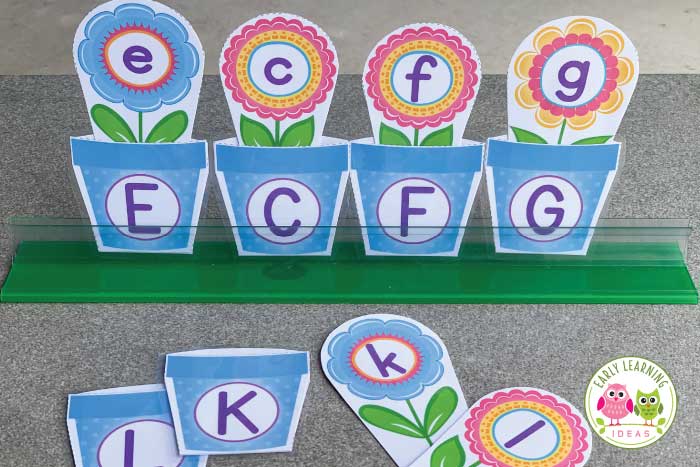 You can match upper and lower case letters in this flower literacy activity.