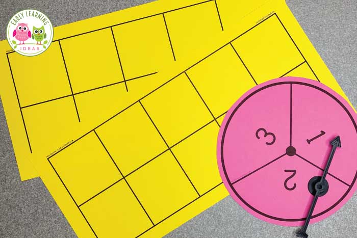 You'll need spinners for your math games for your preschoolers. 