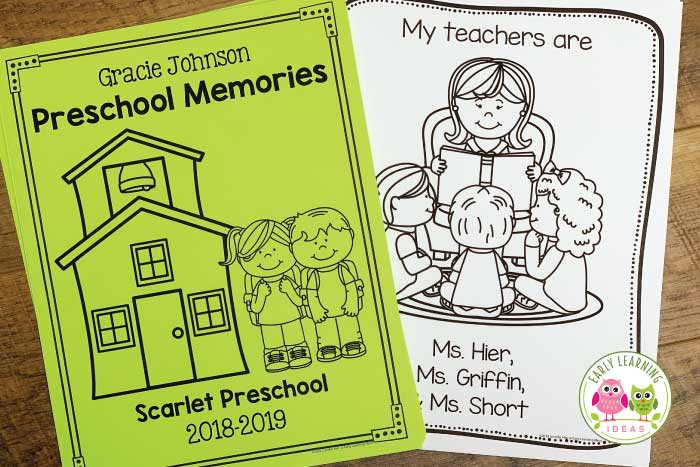 How To Make A Preschool Memory Book A Perfect End Of Year Activity Early Learning Ideas