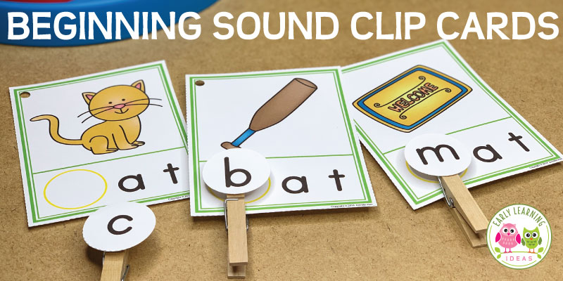 Use these CVC Beginning Sound Clip cards to help your kids hear and see the beginning sounds in words. They will love this hands-on early literacy activity...perfect for teaching early literacy concepts in your preschool, pre-k, or kindergarten classroom. 17 word families are included. Looking for ideas for teaching rhyming, letter sounds, phonemic awareness, and phonological awareness? These activities are perfect for your literacy centers as independent and small group activities. 