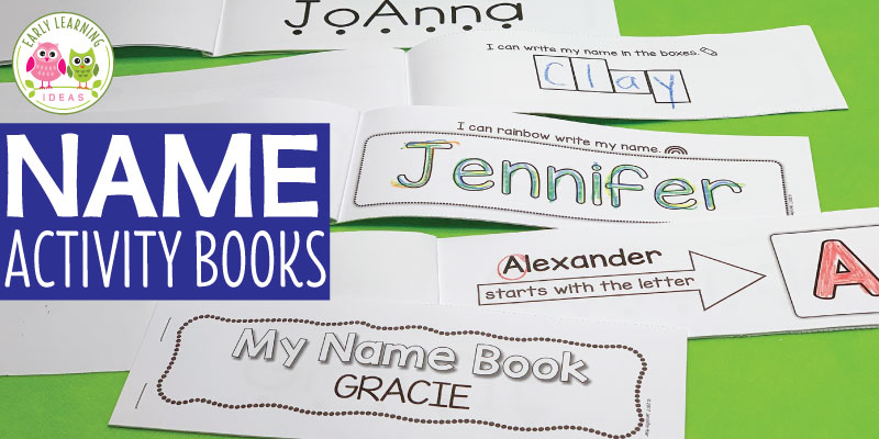 Use these custom name writing activity books to help your kids learn name recognition, letter recognition, and learn to write their names with a variety of activities. A child's name is the most important word in their life....and you can use it as an engaging way to teach concepts of print and early literacy. These books are easy to edit or customize and are easy to assemble. Perfect for your preschool, pre-k or kindergarten classroom literacy centers. Use for back to school or year round