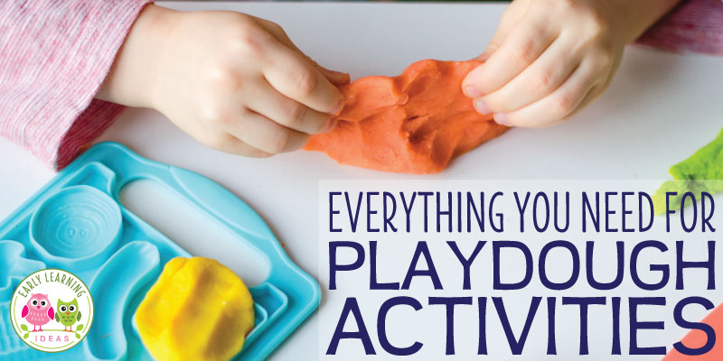 ACTIVITIES WITH PLAYDOUGH FOR PRESCHOOLERS // WAYS TO USE PLAY-DOH