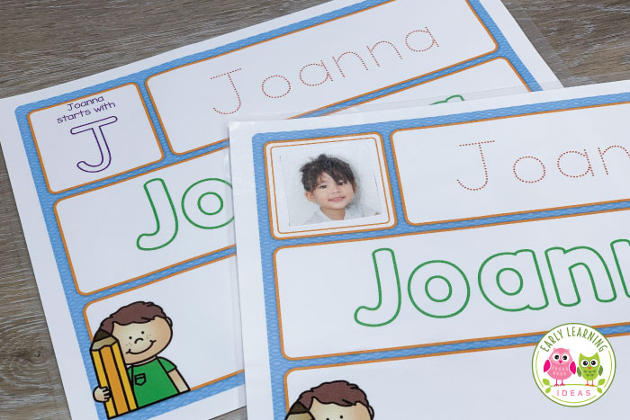 Dry Erase Name Mat Learn to Spell and Write Name for preschooler and kindergarten