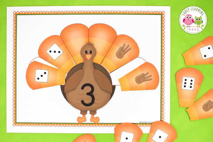 Turkey Math: An Easy Thanksgiving Number Activity