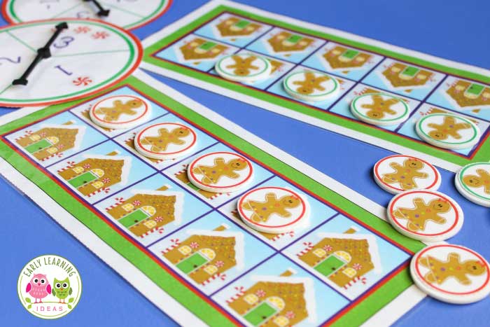 Using ten-frames for your hands-on gingerbread math activities.  