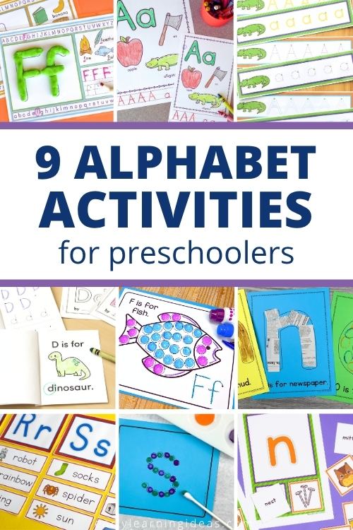 9 alphabet activities for preschool