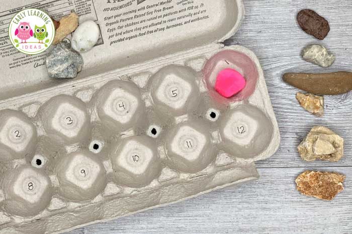 Use your rock collection activity as a counting activity.