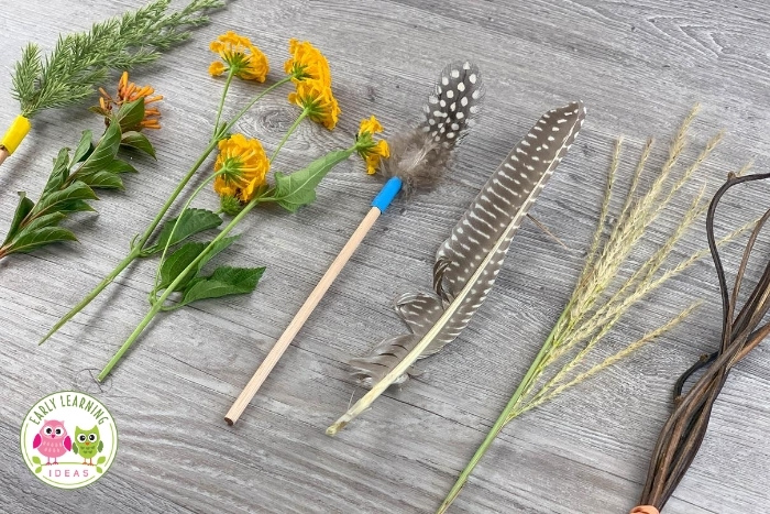 Make paintbrushes from nature:  How to make your own paintbrush.