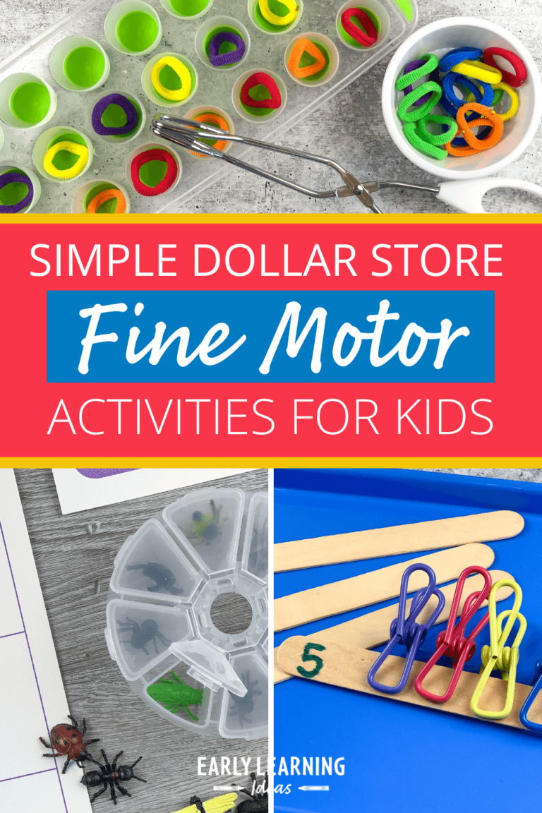 Dollar Store Fine Motor Activities that are Cheap and Fun