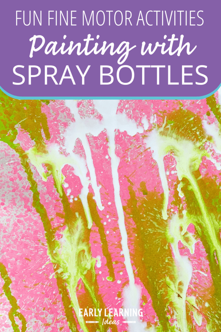 How to Paint with Spray Bottles:  3 Simple Techniques Your Kids Will Love