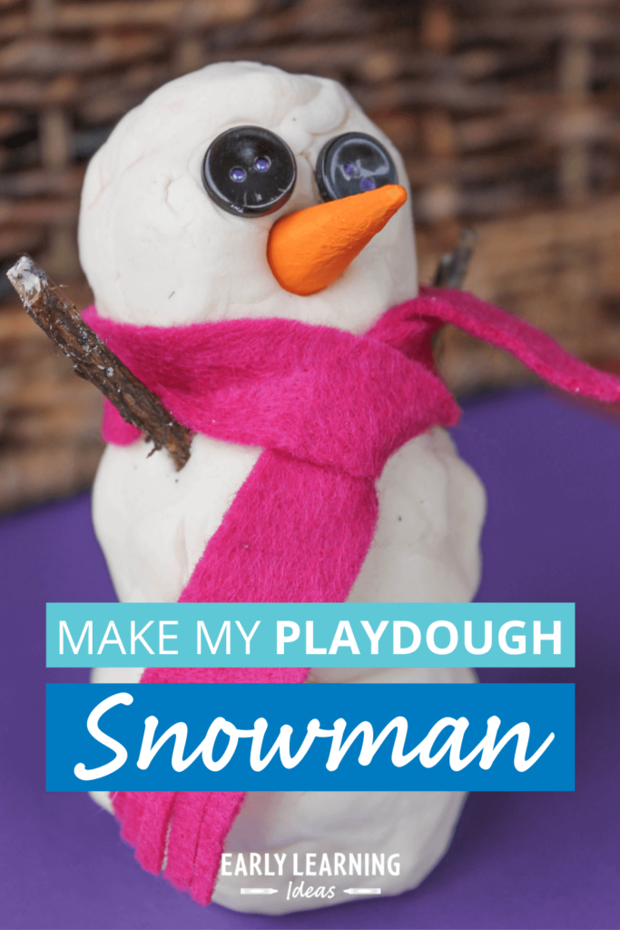 playdough snowman