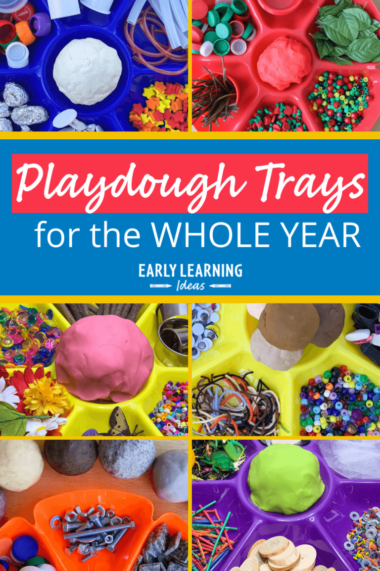 playdough trays for the whole year