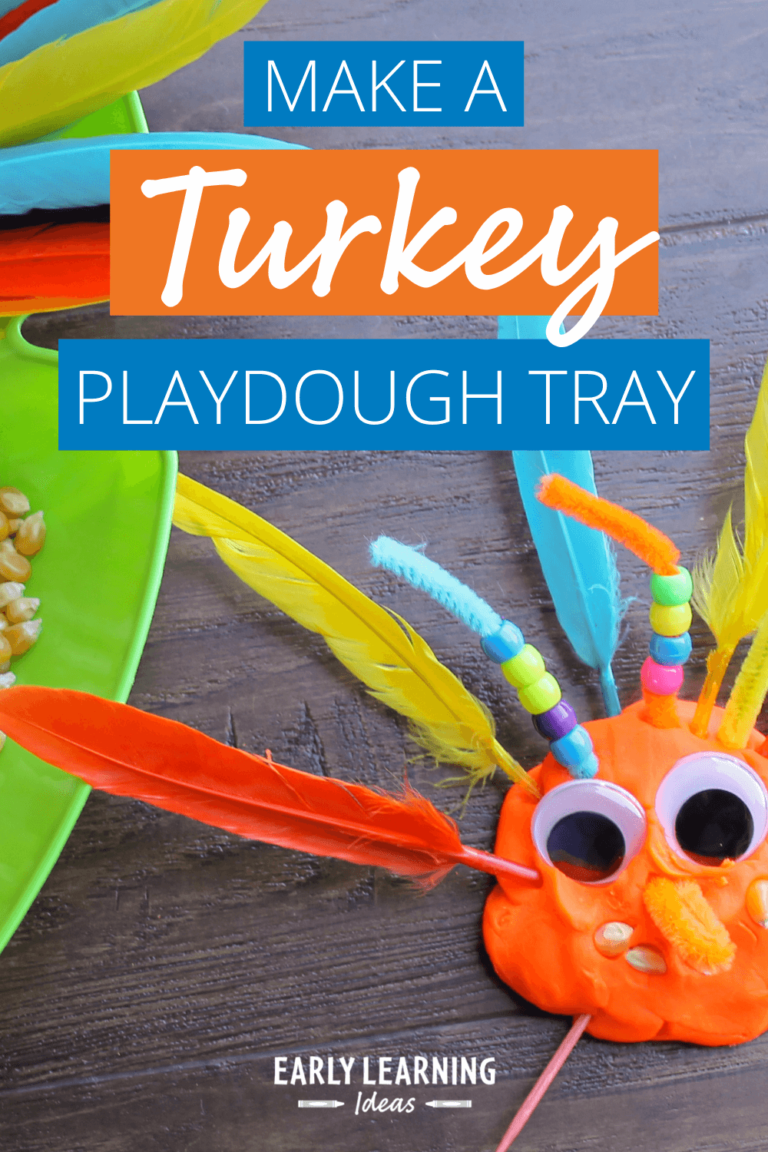Everything You Need to Make an Easy Turkey Play Dough Activity