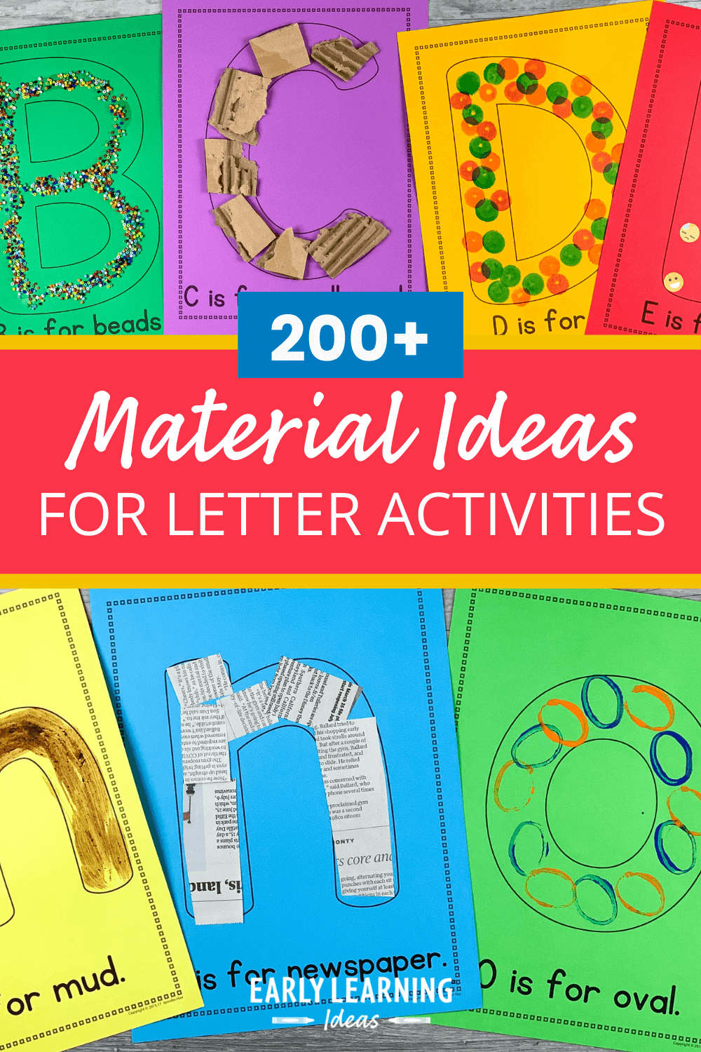 FREE list: 23+ Materials for Preschool Letter Activities and With Regard To Material Letters Template