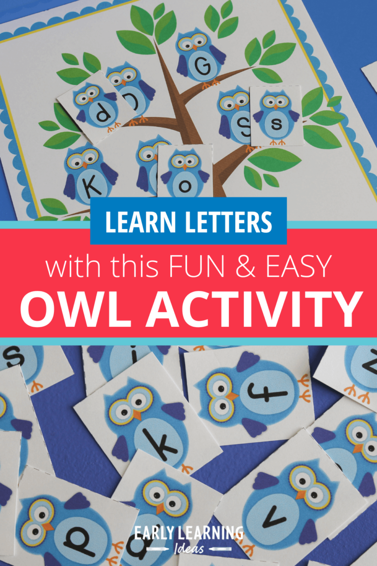 How to Get Kids Excited about Learning Letters with a Free Owl Activity