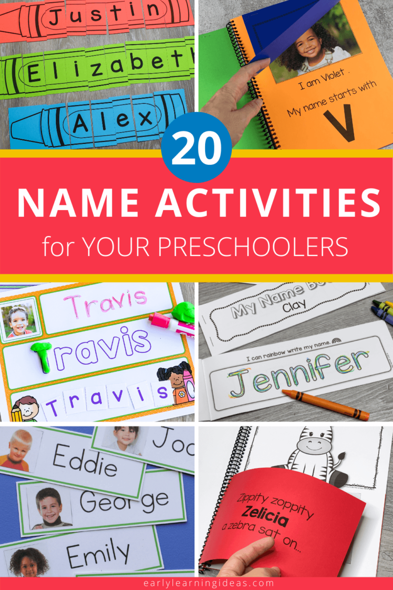 Name Activity Ideas for Your Preschoolers