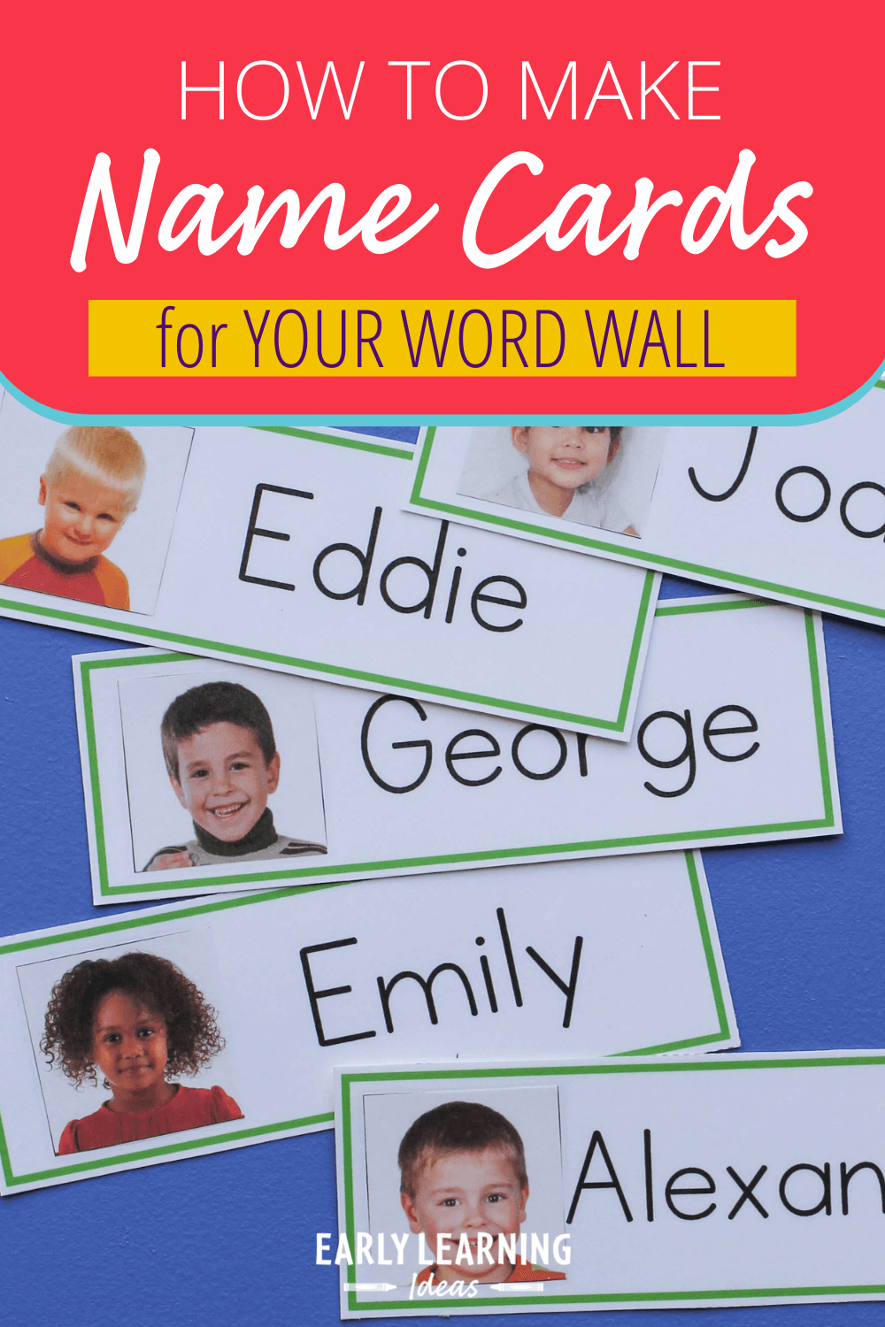Name Cards: Make Name Cards for Your Word Wall - Early Learning Ideas In Blank Word Wall Template Free
