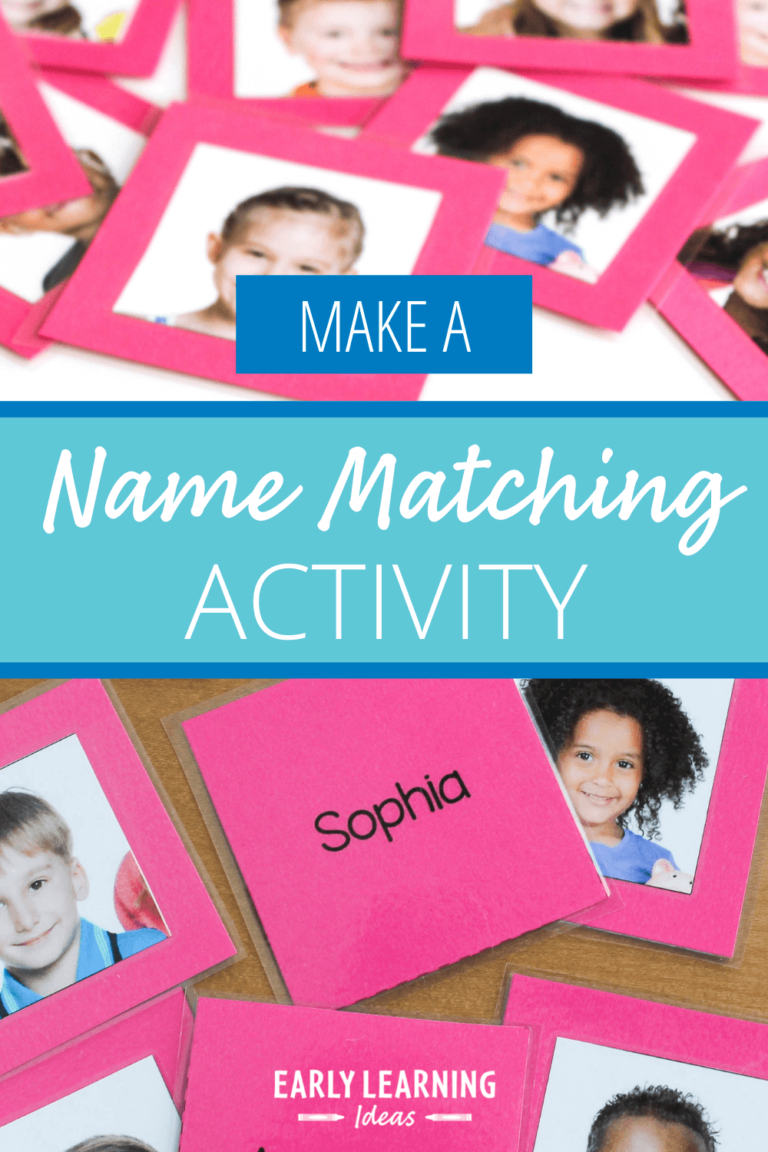How to Make Name Activities with Free Printable Name Cards