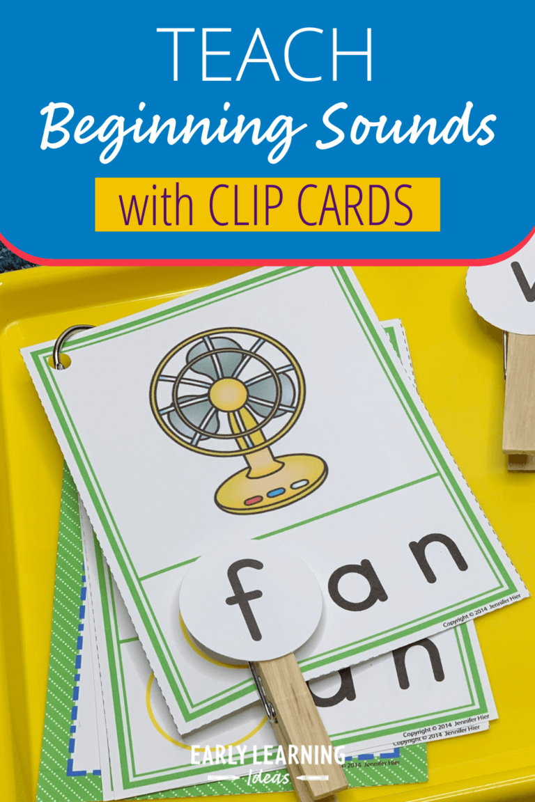 How to Use Beginning Sound Clip Cards Featuring CVC Words