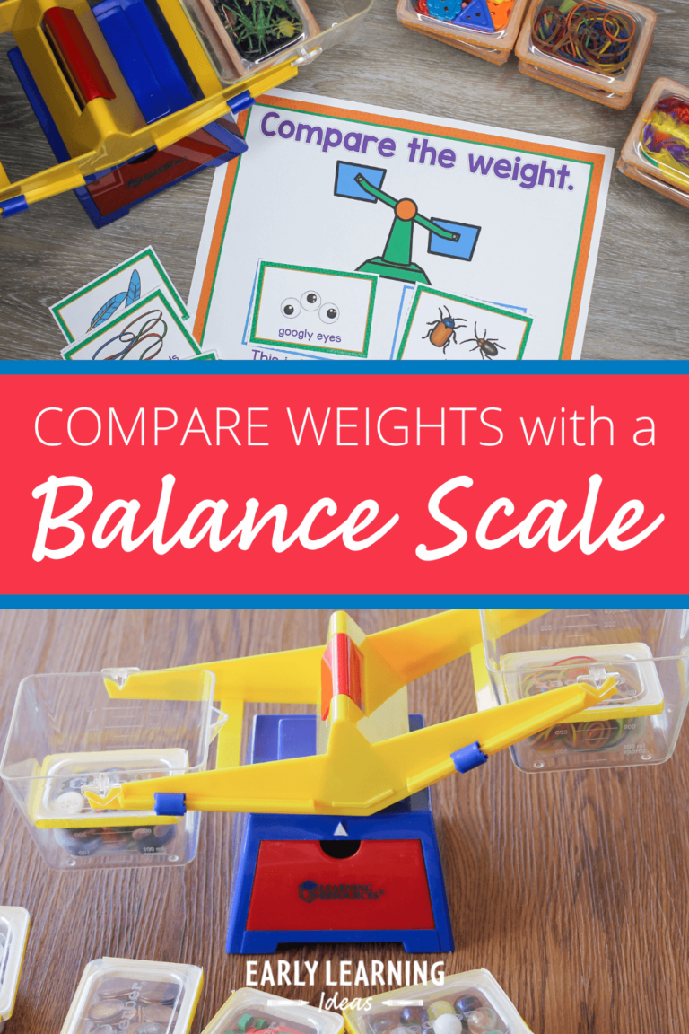 comparing weights with a balance scale